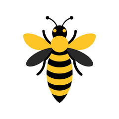 bee and honey vector art illustration