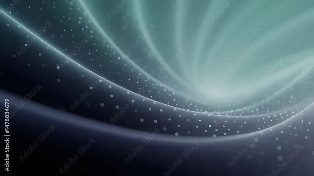 Aufkleber abstract swirl in shades of blue with digital dots background with wavy patterns modern style decora