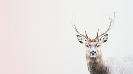 Deer stares at the camera in daylight