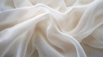 sheen White silk fabric background with soft flowing curves and gentle