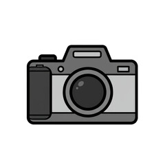 Modern camera illustration isolated on transparent backgorund, Camera Icon PNG 