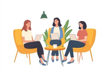 psychotherapy meeting support woman therapy psychology business office entrepreneur teamwork creative startup friendship group  leader coach psychologis communication help circle