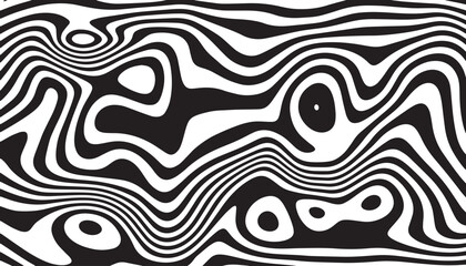 Wavy abstract stripes in horizontal alignment. Gentle flowing curves add a modern aesthetic, perfect for backgrounds, templates, social media visuals.