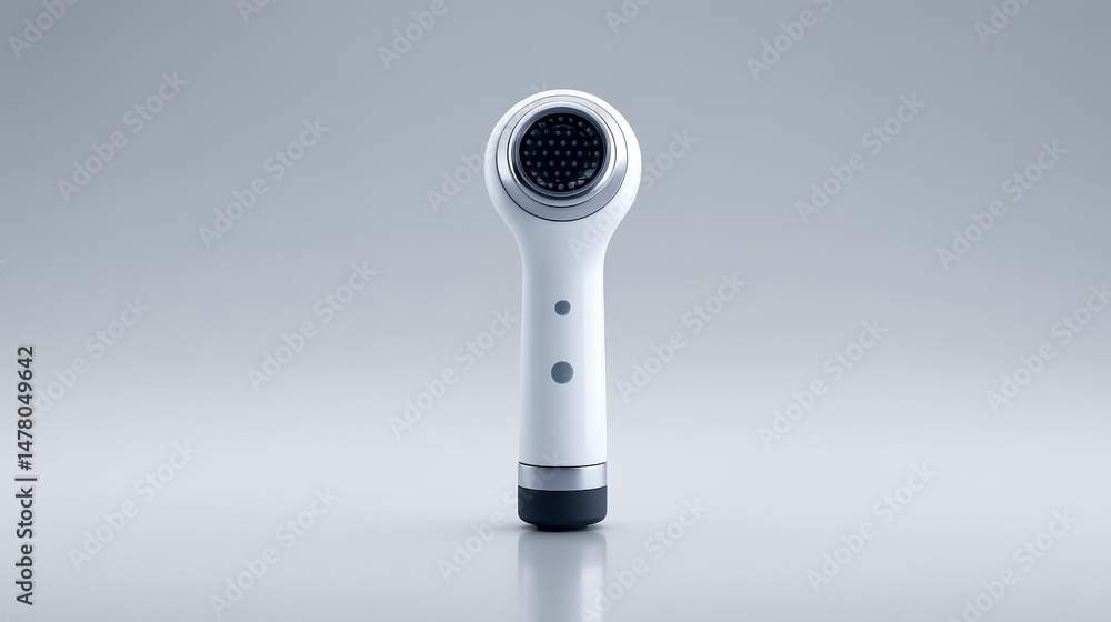Poster modern electronic device showcasing advanced design and functionality.