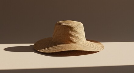 Straw Hat Still Life - Summer Accessory