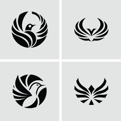 Modern collection of bird logo designs for branding business corporate symbols icons