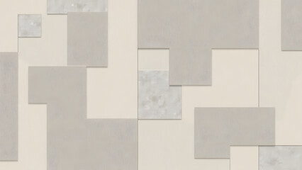 XXL porcelain slab with abstract patchwork, artistic cement-toned design, seamless modern texture, HD creative backdrop.