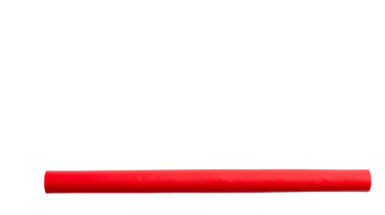 Photo of red rolled-up piece of paper isolated on transparent background.png