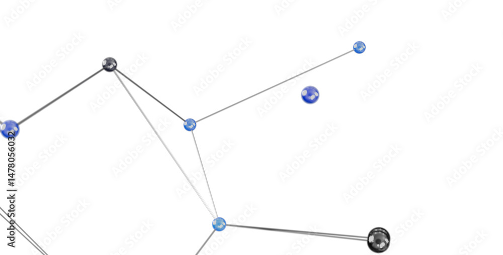 Poster stock photo of an abstract network connection graphic. ideal for technology, communication, and glob