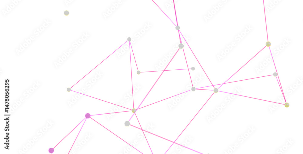 Poster abstract background with connected dots and lines. network, technology, communication concept.