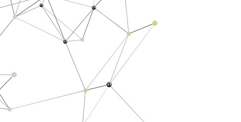 Modern abstract background with connected dots and lines. Ideal for technology, network, and communication concepts.