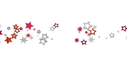 Festive background with red and silver stars. Perfect for holidays, celebrations, and more!