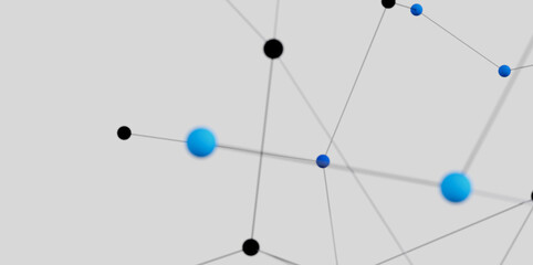 Stock photo of abstract network connection with dots and lines.  Perfect for technology,...