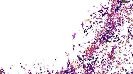 Festive background with purple and pink stars, perfect for celebrations and invitations.