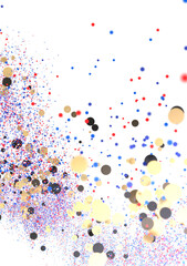 Vibrant confetti explosion, ideal for celebratory designs. High resolution image.