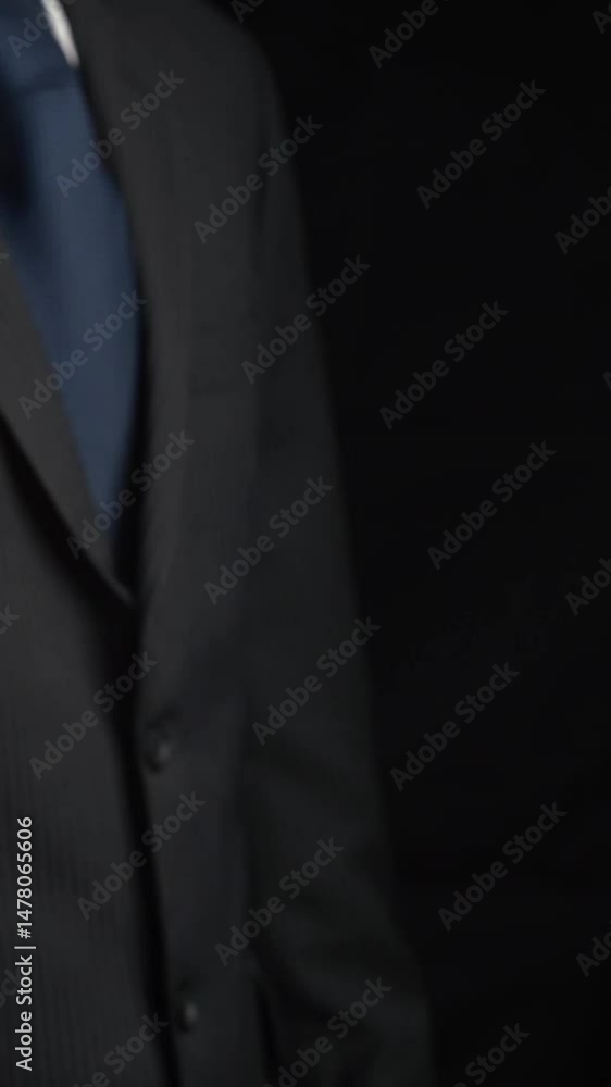 Poster businessman show hologram of global network communication allusive technology. virtual augmented rea