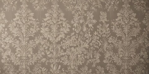 Elegant muted damask wallpaper, intricate floral pattern, classic, ornate pattern