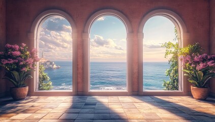 Coastal Balcony with Ocean Views