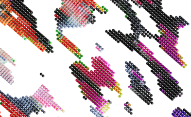 Abstract Colorful Sphere Pattern Background Stock Photo