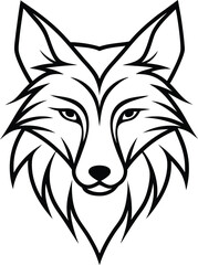 Obraz premium abstract wolf head silhouette