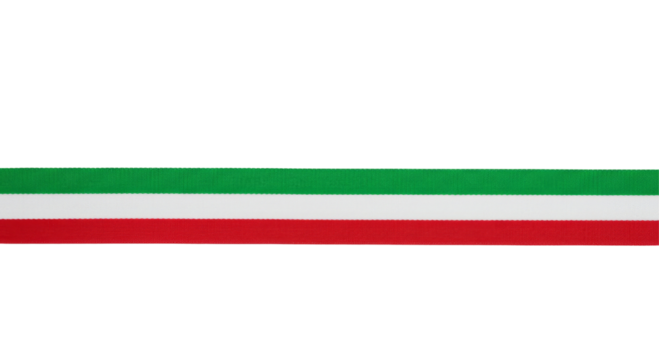 Iran Flag Ribbon isolated on transparent background, National Day Of Iran , PNG File 