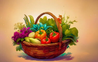 garden in a basket