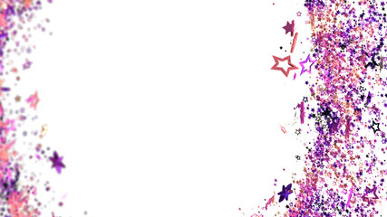 Festive background with purple and pink glitter stars. Perfect for celebrations, invitations, and more!
