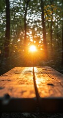 Sunset Forest Picnic Table.