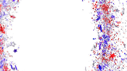 Red, white, and blue starburst background perfect for Independence Day celebrations. Download now!