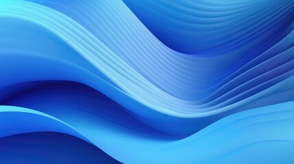 Fototapeta premium Blue abstract background with wavy elements, soft shapes and fluid lines. Modern vector illustration of blue wave for design poster, banner