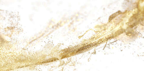 Gold Glitter Splash - Festive Background