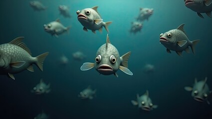 Obraz premium fish in the water