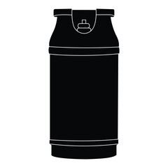  Smart gas Cylinder vector illustration black and white