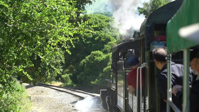 Rare Mallet Steam Locomotive in Action &ndash; Columbia River Belt Line No. 7 on Niles Canyon Railway