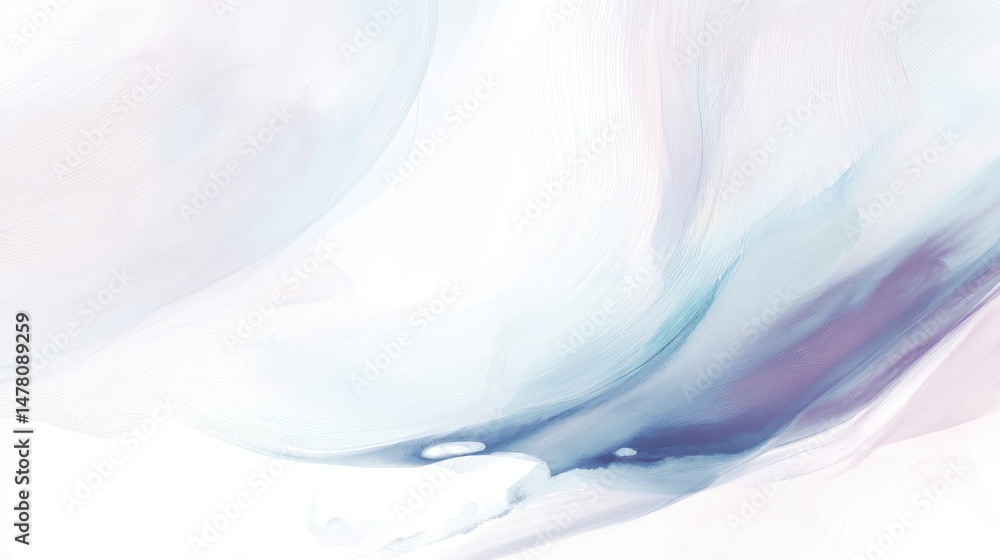 Aufkleber soft and ethereal abstract background with gentle waves of light colors, perfect for calm and serene