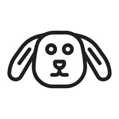 rabbit line icon