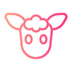 sheep gradient icon