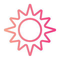 sun gradient icon