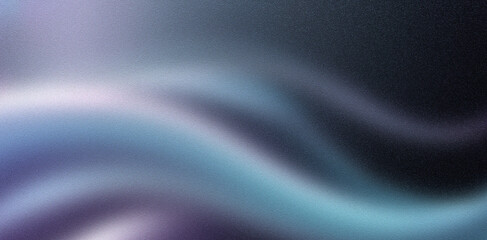 Blue and Purple Abstract Wavy Background with Grainy Effect