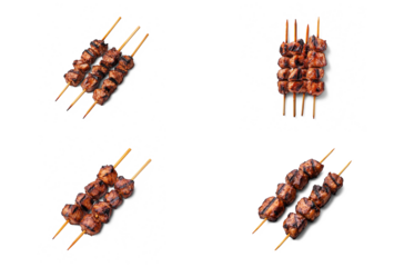 Thai street food skewers Moo Ping