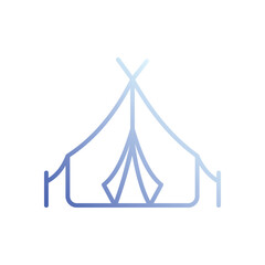 Camping  Icon Vector Stock Illustration