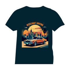 vintage t-shirt design vector with editable