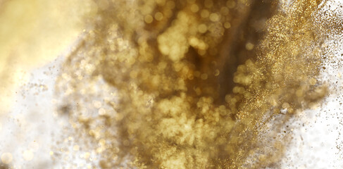 Golden Glitter Explosion Abstract Background