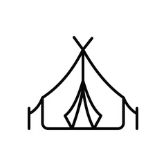 Camping  Icon Vector Stock Illustration