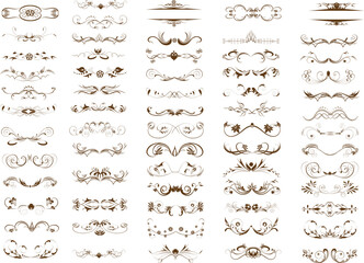 Vintage Page Dividers – Hand-Drawn Floral and Ornamental Vector Designs
