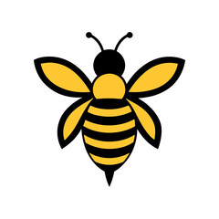 bee logo vector icon illustration 