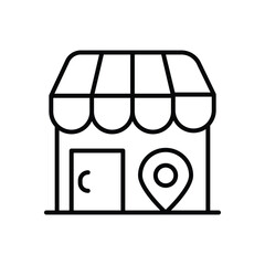 Shop Icon Vector Stock Illustration