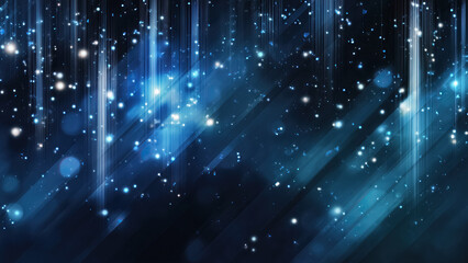 Background - blue, dark, with bokeh and leaks