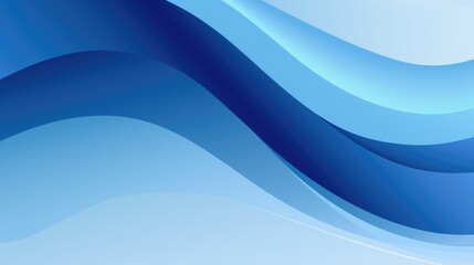 Fototapeta premium Blue background with curved lines, in a minimalistic style, with no other elements or patterns, a vector illustration using simple shapes and curves,