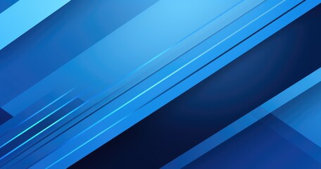 Fototapeta premium Blue background with diagonal stripes of different shades, each striped in a modern geometric pattern.